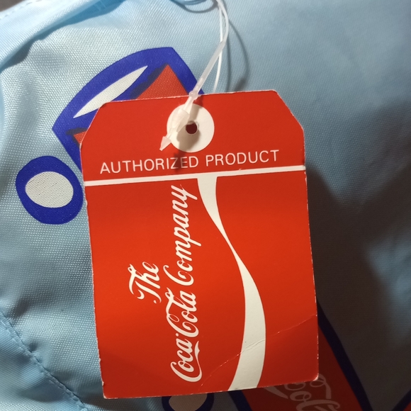 NWT Coca Cola Backpack Small Youth Coke Baby Blue Knapsack Train School Bag * - Picture 4 of 13